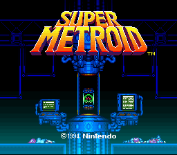 Super Metroid - MX2 Title Screen